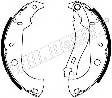 FRI.TECH. 17076 Комплект гальмівних колодок