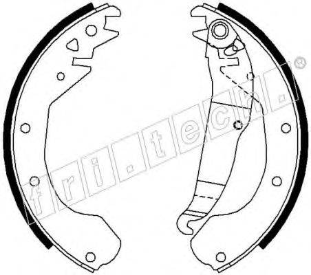 FRI.TECH. 17244 Комплект гальмівних колодок