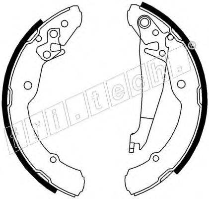 FRI.TECH. 17281 Комплект гальмівних колодок