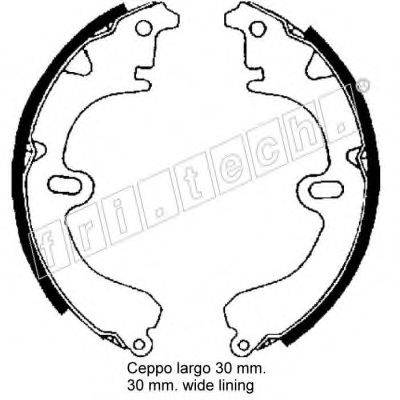 FRI.TECH. 17324 Комплект гальмівних колодок