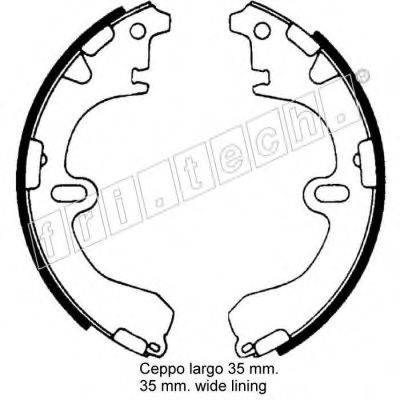 FRI.TECH. 17332 Комплект гальмівних колодок