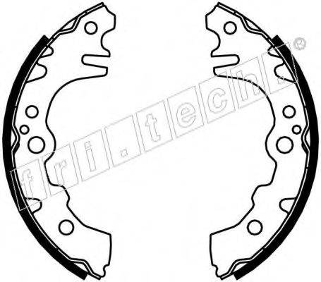 FRI.TECH. 1026351 Комплект гальмівних колодок