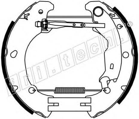 FRI.TECH. 16376 Комплект гальмівних колодок