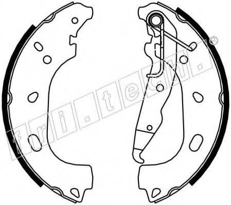 FRI.TECH. 1073177 Комплект гальмівних колодок