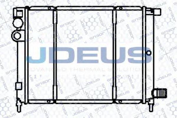 JDEUS 007V26 Радіатор, охолодження двигуна