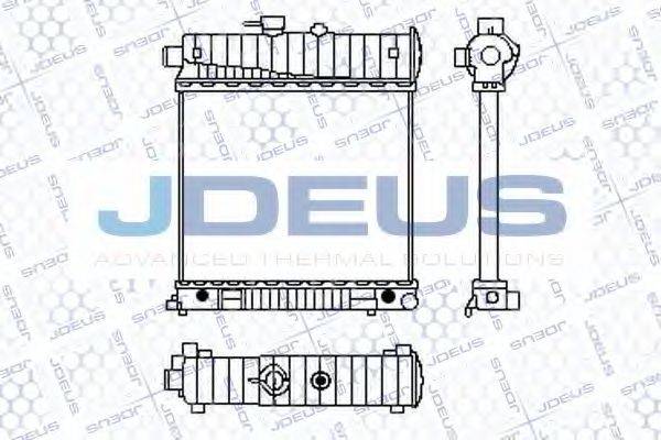 JDEUS 017B19 Радіатор, охолодження двигуна