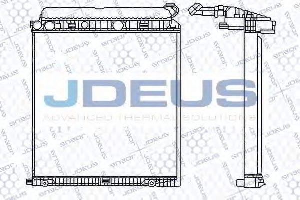 JDEUS 117M08 Радіатор, охолодження двигуна