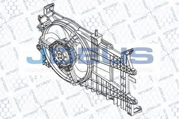 JDEUS EV849000 Вентилятор, охолодження двигуна