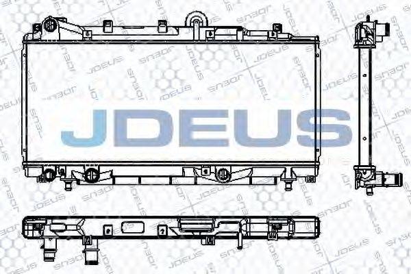 JDEUS RA0110360 Радіатор, охолодження двигуна