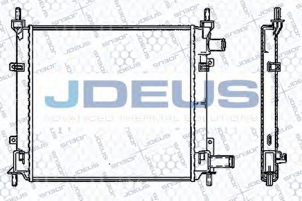 JDEUS RA0120970 Радіатор, охолодження двигуна