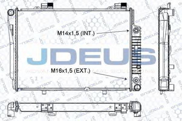 JDEUS RA0170350 Радіатор, охолодження двигуна