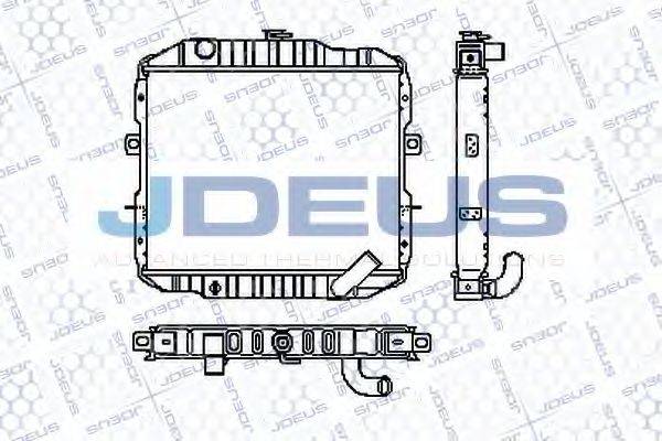 JDEUS RA0180051 Радіатор, охолодження двигуна