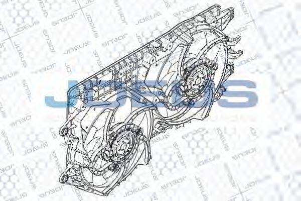 JDEUS EV887615 Вентилятор, охолодження двигуна