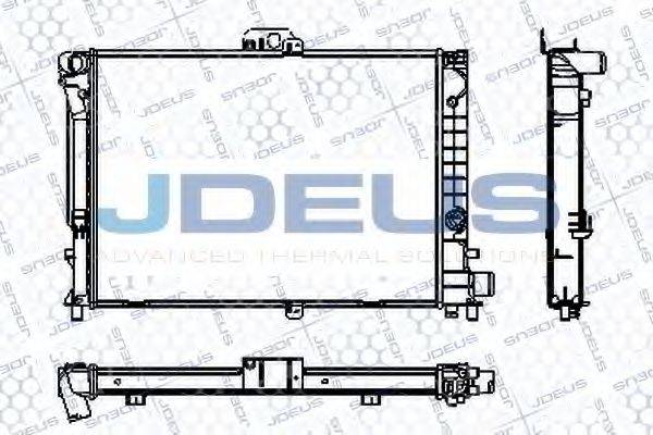 JDEUS RA0240140 Радіатор, охолодження двигуна