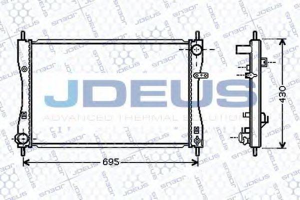 JDEUS 018M39 Радіатор, охолодження двигуна