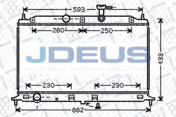 JDEUS 065M07 Радіатор, охолодження двигуна