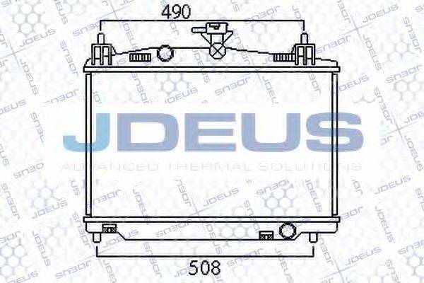 JDEUS 016M32 Радіатор, охолодження двигуна