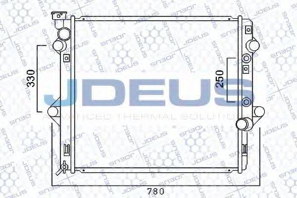 JDEUS 028M46 Радіатор, охолодження двигуна