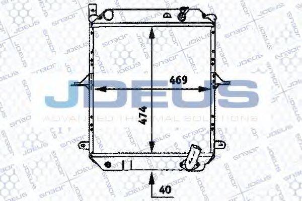 JDEUS 019M03 Радіатор, охолодження двигуна