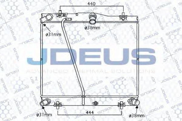 JDEUS 028M83 Радіатор, охолодження двигуна