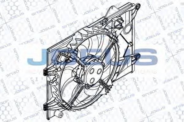 JDEUS EV8D2640 Вентилятор, охолодження двигуна