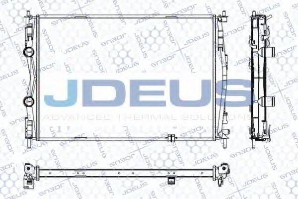 JDEUS RA0190220 Радіатор, охолодження двигуна