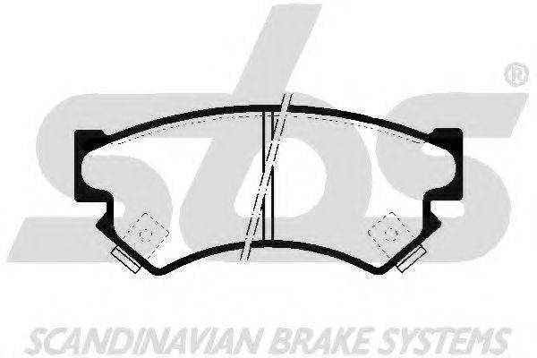 SBS 1501224407 Комплект гальмівних колодок, дискове гальмо