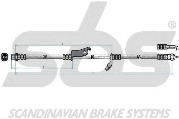 SBS 13308545175 Гальмівний шланг