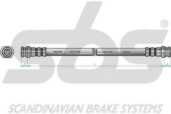 SBS 1330855235 Гальмівний шланг