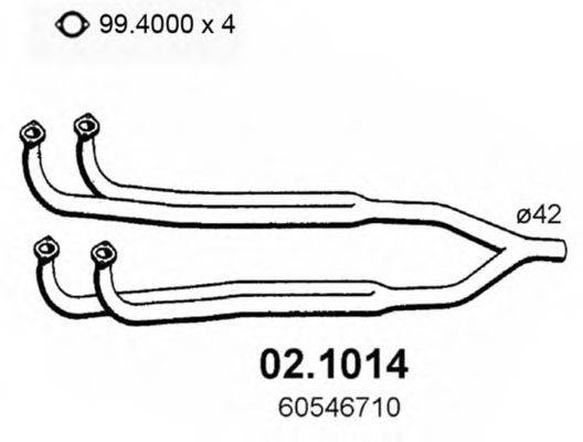 ASSO 021014 Труба вихлопного газу