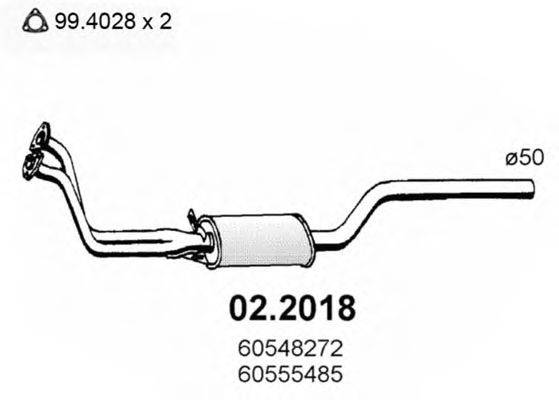 ASSO 022018 Передглушувач вихлопних газів