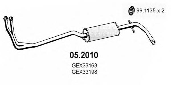 ASSO 052010 Передглушувач вихлопних газів