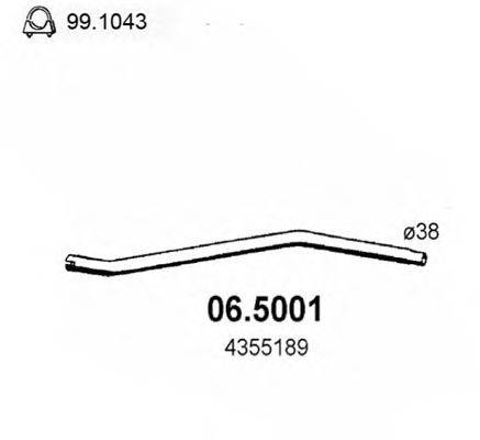 ASSO 065001 Труба вихлопного газу