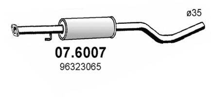 ASSO 076007 Середній глушник вихлопних газів