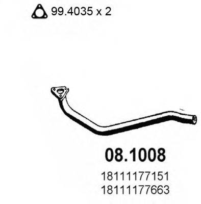 ASSO 081008 Труба вихлопного газу