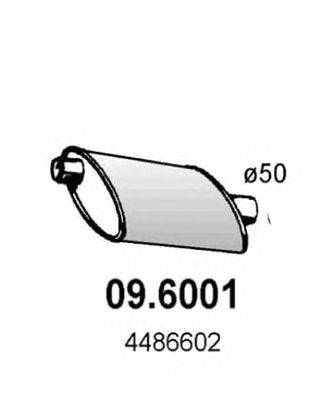 ASSO 096001 Середній глушник вихлопних газів