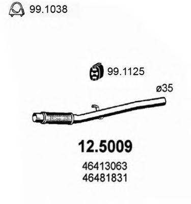 ASSO 125009 Труба вихлопного газу