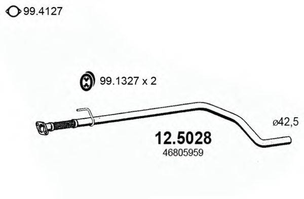 ASSO 125028 Труба вихлопного газу