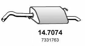 ASSO 147074 Глушник вихлопних газів кінцевий