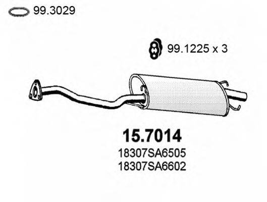 HONDA 18307SA6023 Глушник вихлопних газів кінцевий