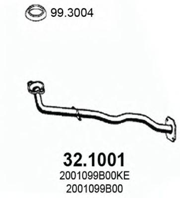 ASSO 321001 Труба вихлопного газу