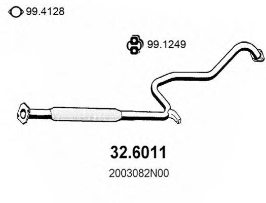 ASSO 326011 Середній глушник вихлопних газів