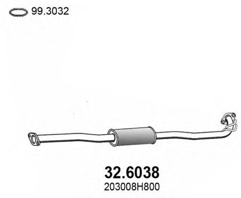 ASSO 326038 Середній глушник вихлопних газів