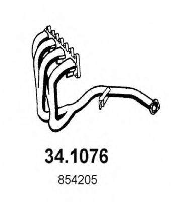 ASSO 341076 Труба вихлопного газу