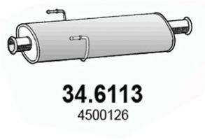 RENAULT 4414987 Середній глушник вихлопних газів
