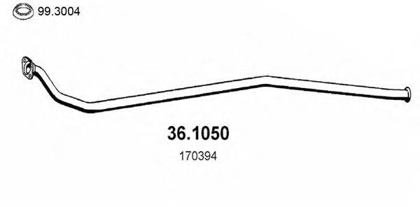 ASSO 361050 Труба вихлопного газу