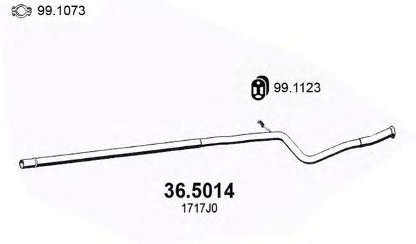 ASSO 365014 Труба вихлопного газу