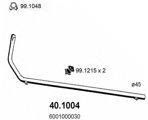 ASSO 401004 Труба вихлопного газу