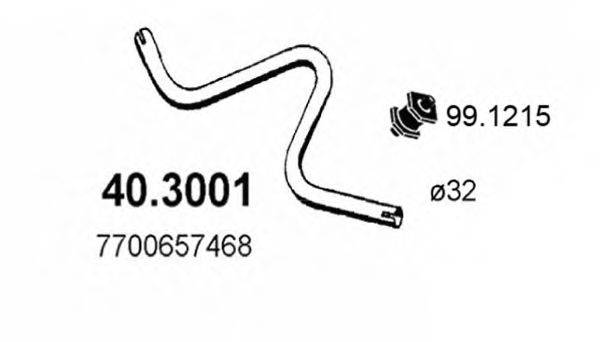 ASSO 403001 Труба вихлопного газу