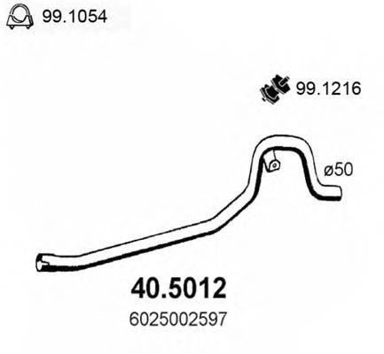 ASSO 405012 Труба вихлопного газу